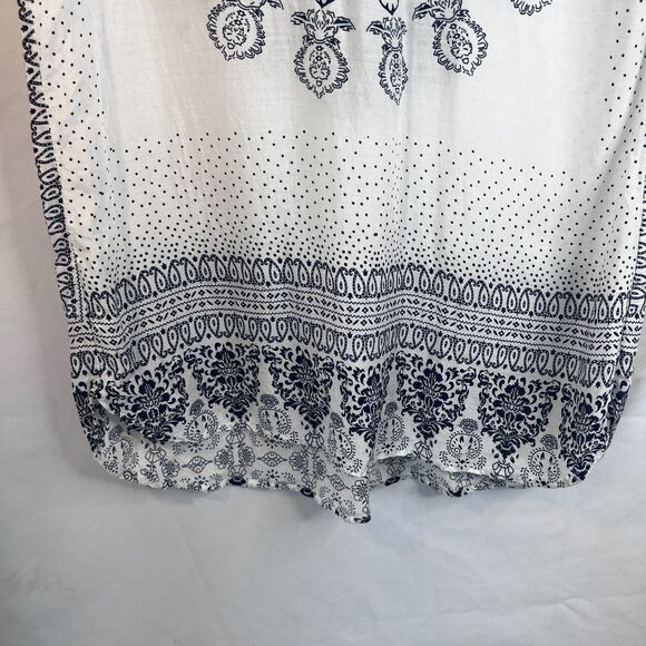 Label of Graded Goods Semi Sheer Handkerchief Shirt Dress Boho Casual Size 8 - Picture 5 of 12